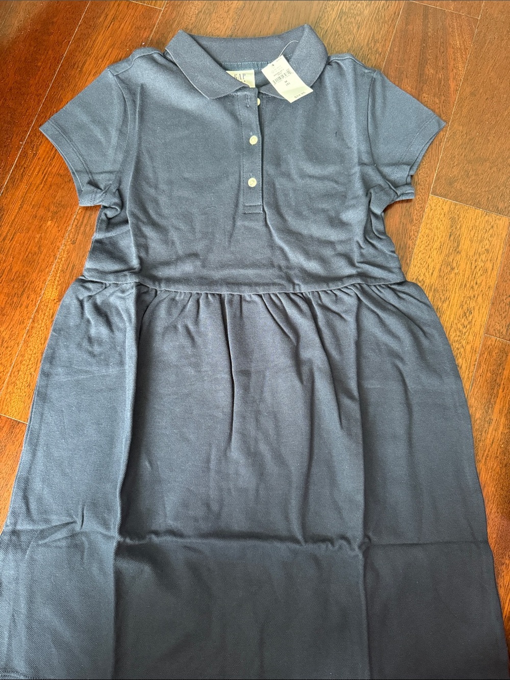 Gap NWT Girls Navy Polo Dress - Classic Short Sleeve